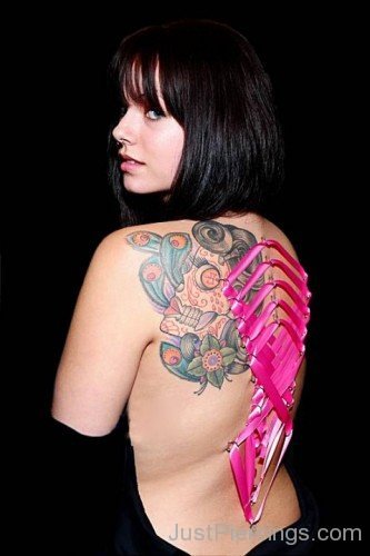 Colored Corset piercing