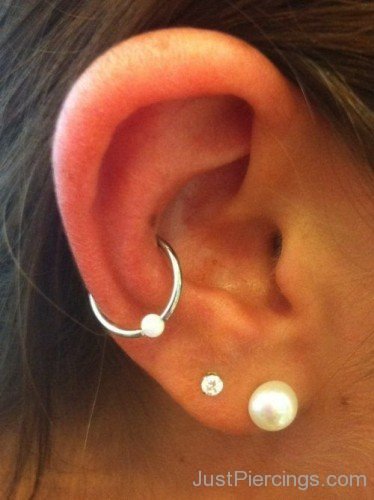 Conch piercing