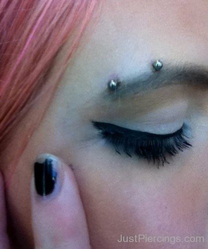 Eye Piercing With Barbell