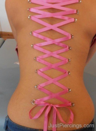 Pink Ribbon Corset Back Body