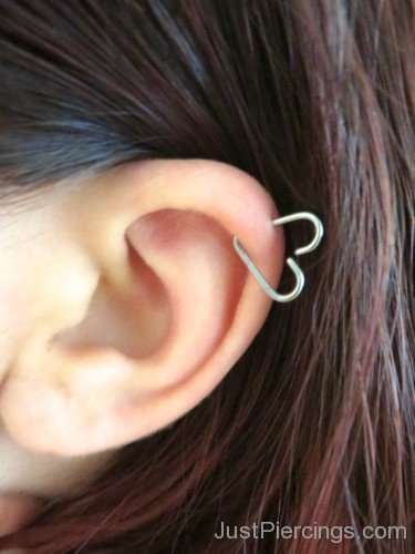 Stylish Helix Piercing