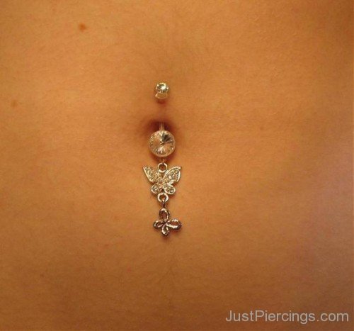 Beautiful Bottom Belly Button Piercing-JP1006