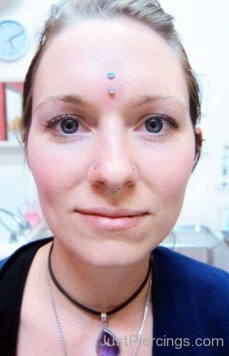 Septum Piercing, And Healed Vertical Bridge-JP141