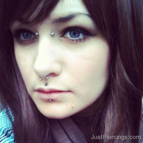 Septum Piercing With Bridge Piercing-JP1132