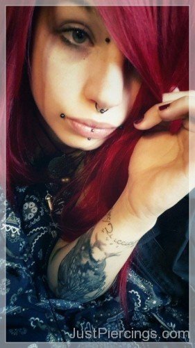 Septum and lip Piercing-JP146