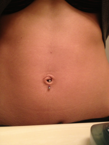 Small Bottom Belly Button Piercing-JP1095