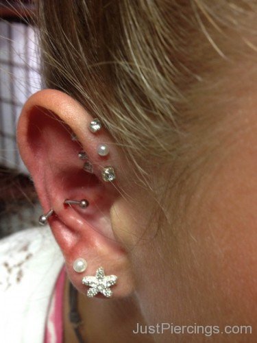 Triple Helix Ear Piercings-JP1116