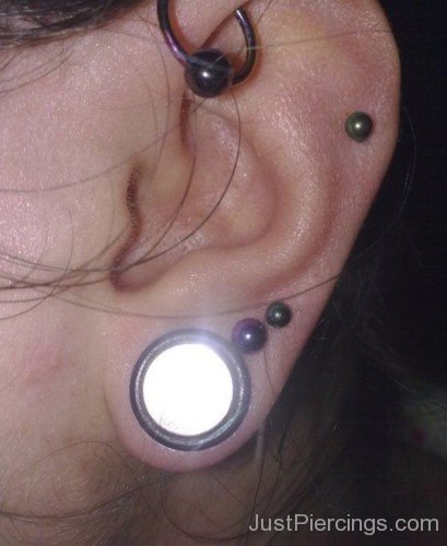 Anti Helix and Lobe Piercing-Jp102