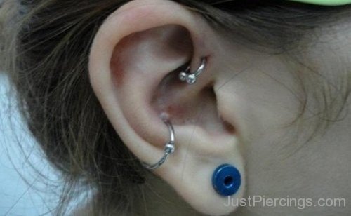 Anti Helix,Orbital and Lobe Piercing-JP111