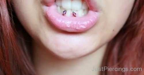 Beautiful Lower Lip Frowny Piercing-JP104