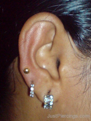 Stylsih Snug and Lobe Piercing-JP1167