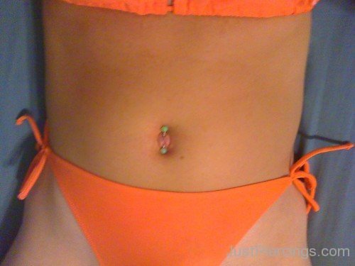 Vertical True Belly Piercing-JP1101