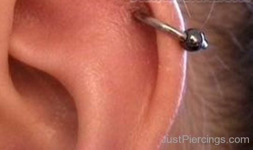 Cartilage Ear Piercing With Ball Ring-JP1012