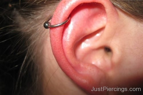 Cartilage Piercing With Circular Ball Ring-JP1020