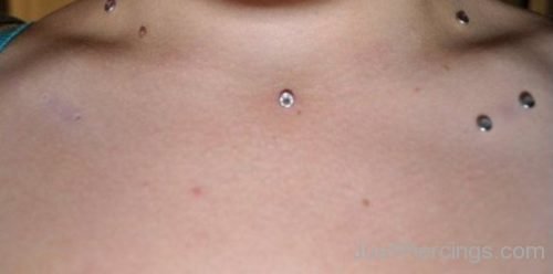 Collar Bone Piercing And Neck Piercing-JP136