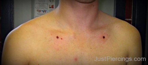 Collar Bone Piercing For Boys-JP1048