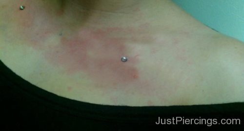 Collar Bone Piercing On Both Sides-JP118