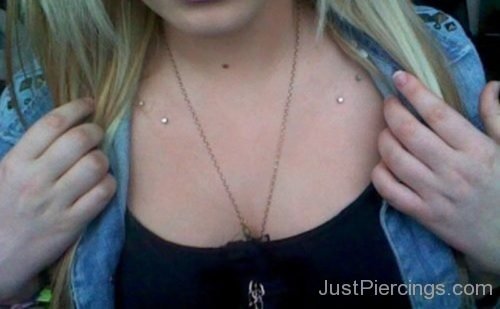 Collar Bone Piercing With Barbell-JP119