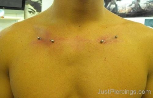 Collar Bone Piercing With Barbells 8-JP1065