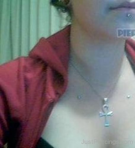 Collar Bone Piercing With Dermals 2-JP1081