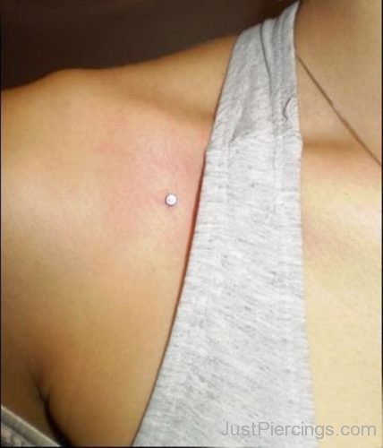 Collar Bone Piercing With Single Dermal 4-JP1100