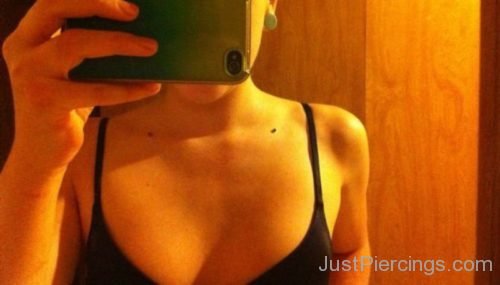 Collar Bone Piercing With Small Dermal-JP1103