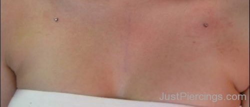 Collar Bone Piercing With Small Dermals-JP1107