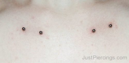 Collarbone Piercing With Barbell-JP1126