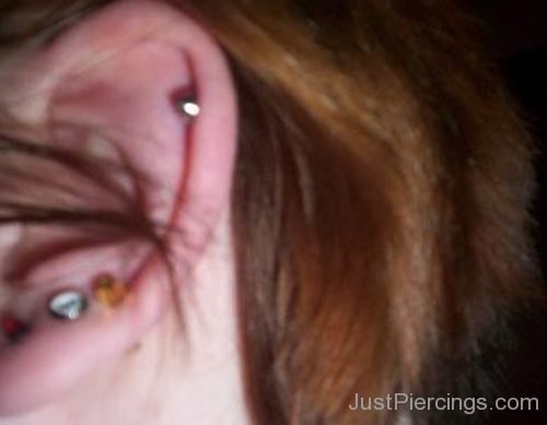 Color Lobe And Cartilage Piercing-JP1037