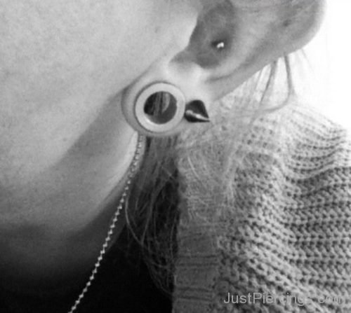 Conch  And Lobe Piercing 2-JP1011