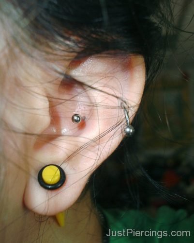 Conch And Lobe Piercing-JP1031