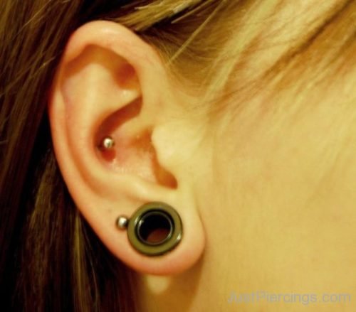 Conch And Lobe Stretching Piercing-JP1036