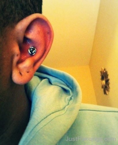 Conch Piercing For Boys-JP1060