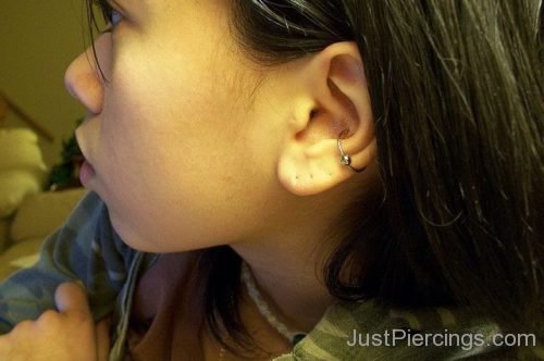 Conch Piercing WIth Ring-JP1073