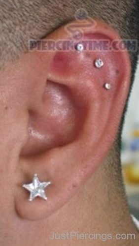 Cristal Triple Cartilage And Lobe Piercing-JP1073