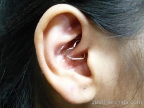 Heart Cartilage Piercing For Girls-JP133