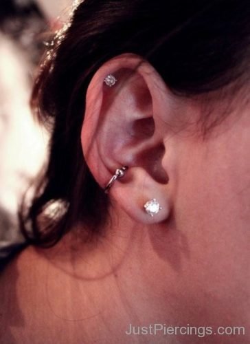 Helix Lobe And Conch Piercing 1-JP1108