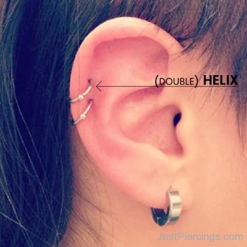 Lobe And Dual Cartilage Piercing-JP140Lobe And Dual Cartilage Piercing-JP140