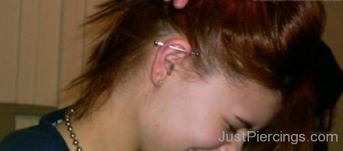 Lobe And Industrial Catilage Piercing-JP145