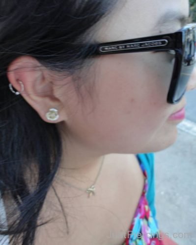 Lobe Piercing And Catilage Ear Piercing-JP148