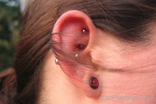 Rook Conch And Lobe Piercing-JP1172