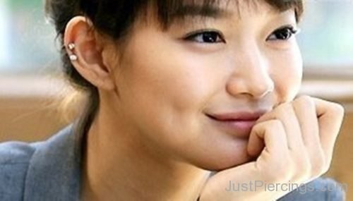 Shin Min Ah Dual Cartilage Piercing-JP160