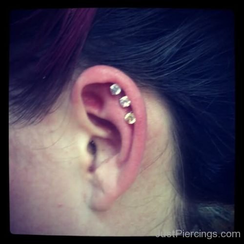 Triple Cartilage Piercing-JP162