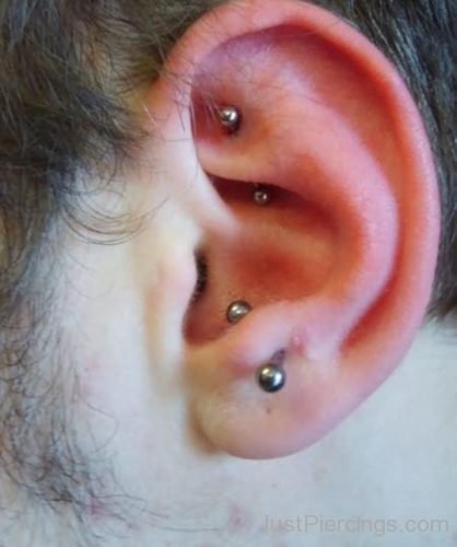 Anti Tragus And Rook Ear Piercing-JP1013