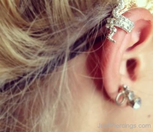 Catilage Ear Cuff Ear Piercings-JP1084