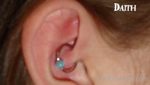 Closeup Daith Piercing For Ear-JP1028