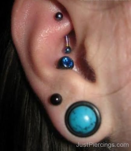 Colorful Lobe Piercings-JP1100