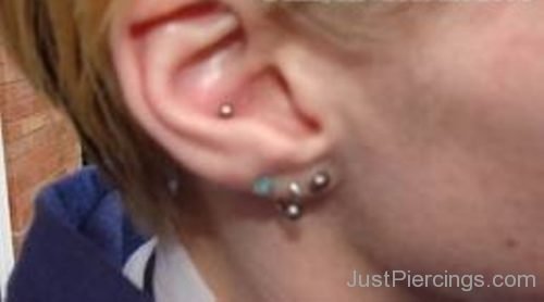 Conch And Lobe Piercing 22-JP1022