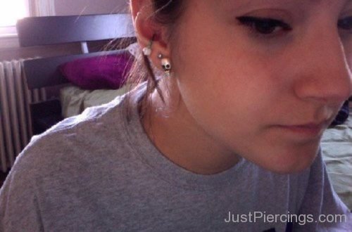 Cute Lobe And Conch Piercing-JP1099