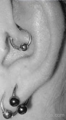 Daith And Dual Lobe Piercing-JP1065